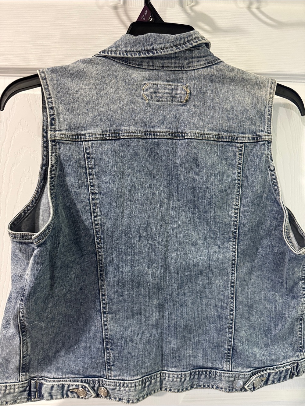 Maurices Washed Blue Denim Vest - Picture 3 of 4